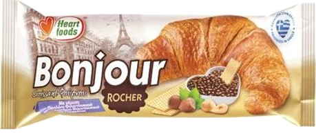 Bonjour Κρουασάν Gold (Rocher Praline) 110gr: Γεμιστό με λαχταριστή κρέμα γεύσης Rocher