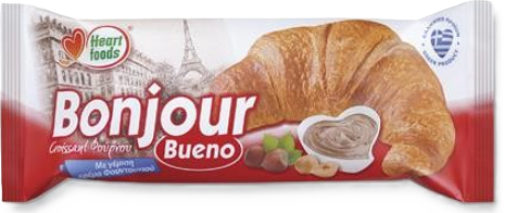 Bonjour Κρουασάν Bueno Bueno: Cream 150gr Γεμιστό με λαχταριστή κρέμα γεύσης Bueno.